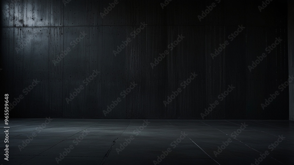 Grungy, empty dark room with concrete floor and textured walls Grungy, empty dark room with concrete floor and textured walls