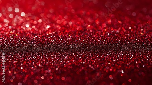 Radiant Red Glitter Texture Abstract Background with Deep Shimmer, Providing Space for Text, Perfect for Bold Invitations, Ads, or Event Posters