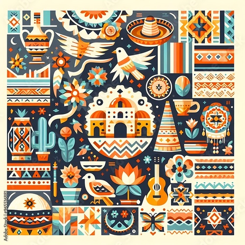 hispanic heritage month AI Generated wallpapers HD