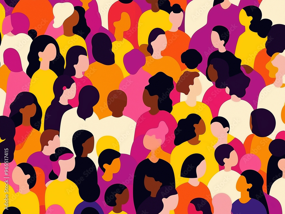 Colorful diverse people crowd. Multi-ethnic community, big cultural diversity group background illustration Colorful diverse people crowd. Multi-ethnic community, big cultural diversity group background illustration