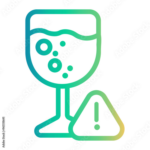 cyanide Line Gradient Icon
