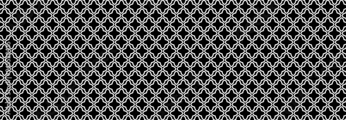 Abstract, Geometric, Lines, pattern, circle, flowers, Illustration, vector, alternating overlapping, symmetrical, orderly arrangement background, black and white, banner, website, template, dark.
