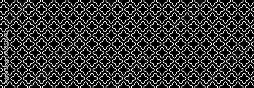 Abstract, Geometric, Lines, pattern, circle, flowers, Illustration, vector, alternating overlapping, symmetrical, orderly arrangement background, black and white, banner, website, template, dark.