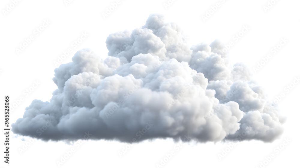 Soft white clouds in the sky Isolated on white background Soft white clouds in the sky Isolated on white background