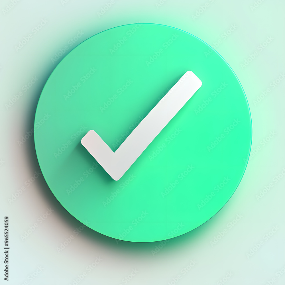 Check mark, completed, done green gradient round icon isolated on white Check mark, completed, done green gradient round icon isolated on white