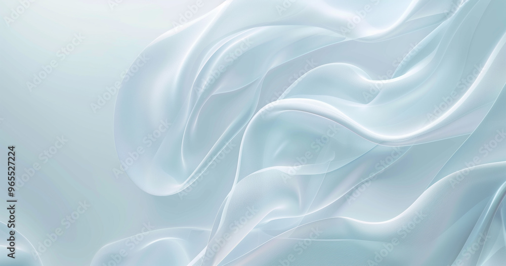 Fototapeta premium Abstract blue background with soft waves and light lines for elegant design 