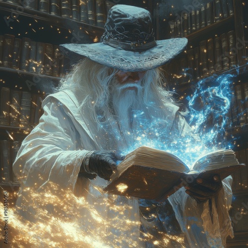 old legendary wizard usr spell book photo