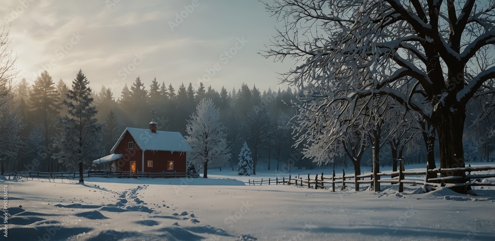 winter christmas scene landscape for a banner or wallpaper winter christmas scene landscape for a banner or wallpaper