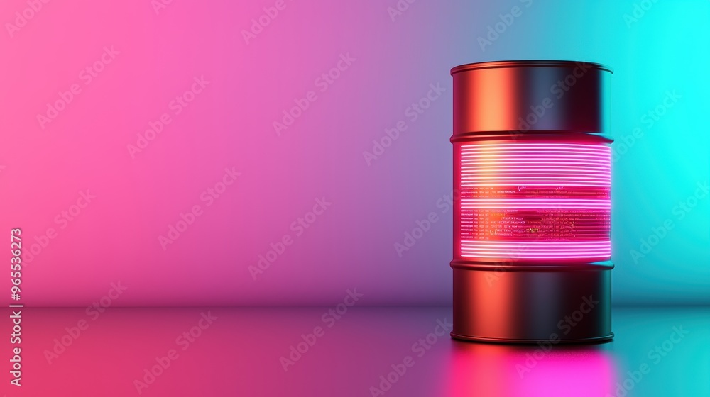 Futuristic Oil Price Forecasting Holographic Data Visualization with Neon Glow - Advanced Financial Technology Trading Floor Futuristic Oil Price Forecasting Holographic Data Visualization with Neon Glow - Advanced Financial Technology Trading Floor