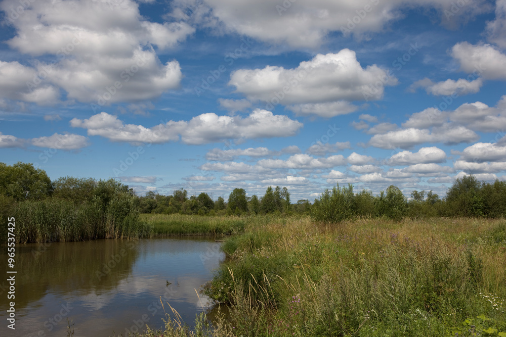 Russia Vologda region landscape on a cloudy summer day Russia Vologda region landscape on a cloudy summer day