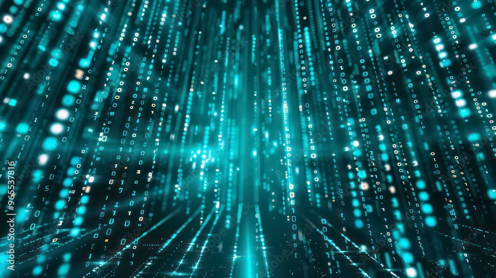 Digital background in shades of green with intricate digits and numbers on a cyber space concept. features a futuristic matrix code with cyan hues. Digital background in shades of green with intricate digits and numbers on a cyber space concept. features a futuristic matrix code with cyan hues.