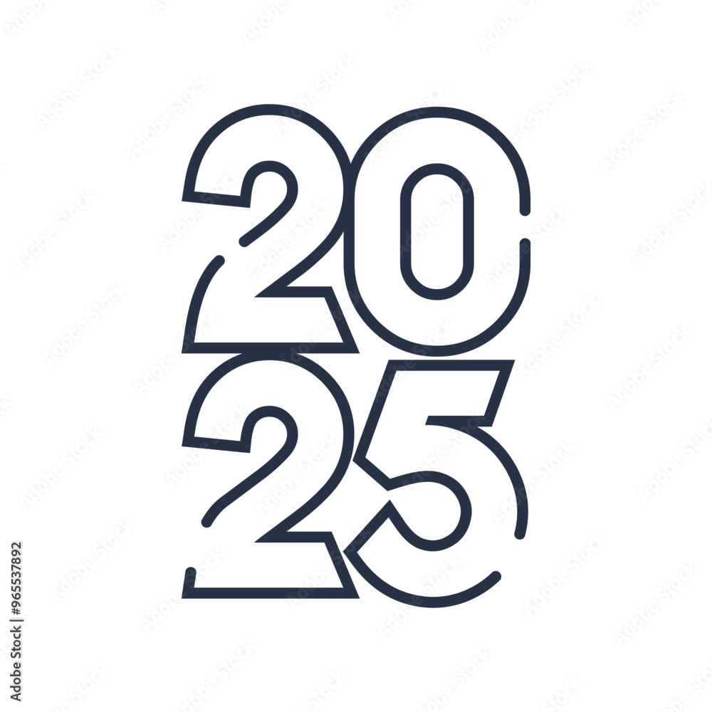 2025 design element logo vector with modern concept idea 2025 design element logo vector with modern concept idea