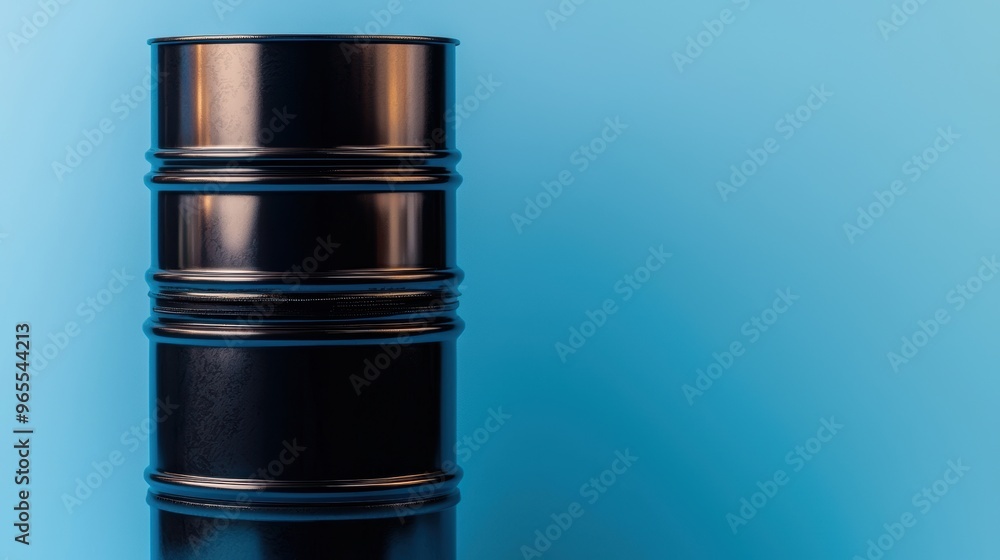 Global Economic Forecast with Crude Oil Barrels in Quality - Copy Space for Text, Selective Focus on Foreground Global Economic Forecast with Crude Oil Barrels in Quality - Copy Space for Text, Selective Focus on Foreground