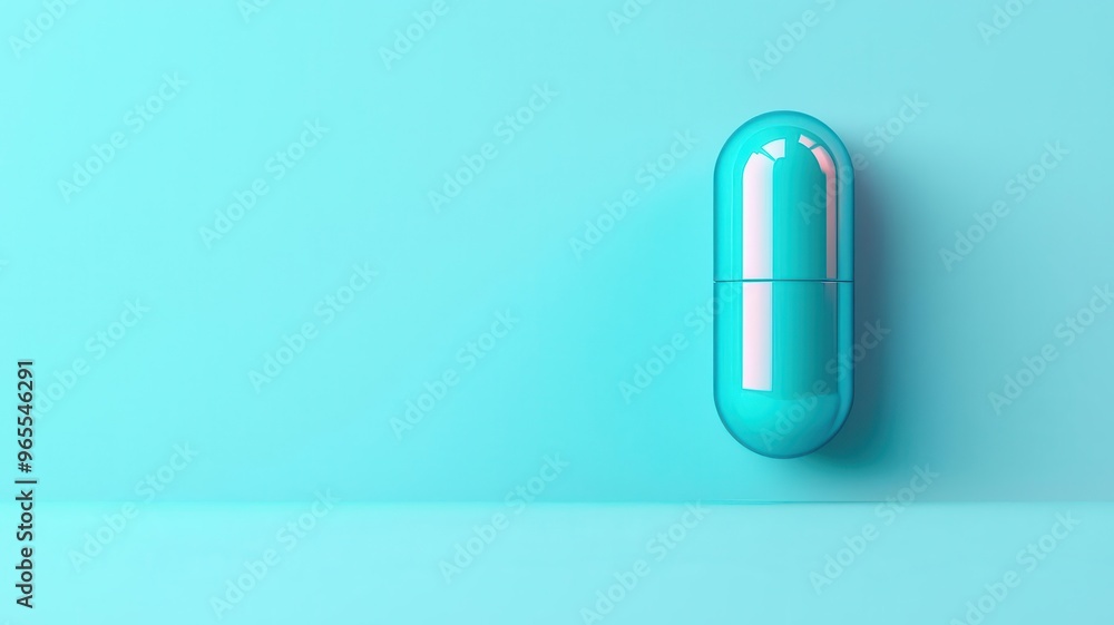 Close-up of a futuristic pill that releases controlled medication over time, smart pill technology, medical treatment innovation Close-up of a futuristic pill that releases controlled medication over time, smart pill technology, medical treatment innovation