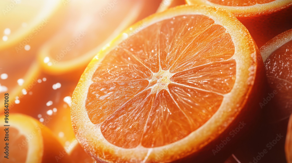 Close-up of fresh orange slices showcasing vibrant color and texture. Close-up of fresh orange slices showcasing vibrant color and texture.
