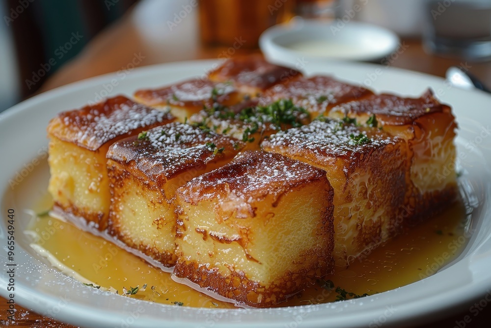 South Africa: Malva Pudding A square of spongy, caramelized pudding served warm, drizzled with apricot jam and custard sauce. South Africa: Malva Pudding A square of spongy, caramelized pudding served warm, drizzled with apricot jam and custard sauce.