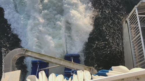 Water jets on Hull 088 - Express 3