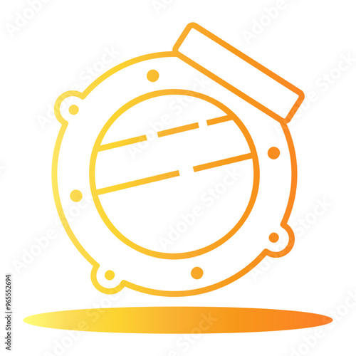 porthole Line Gradient Icon