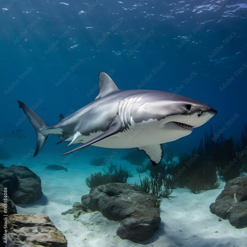 Great shark in the ocean Great shark in the ocean
