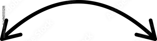 Double arc arrow icon.