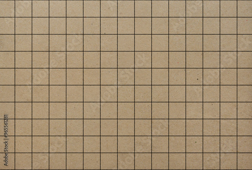 Seamless cardboard texture with black graph lines forming a grid