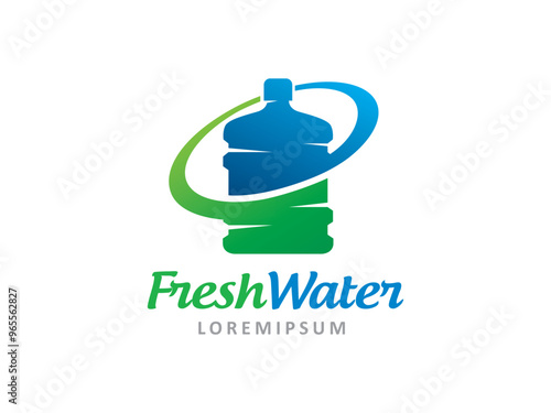 Fresh Water logo symbol or icon template