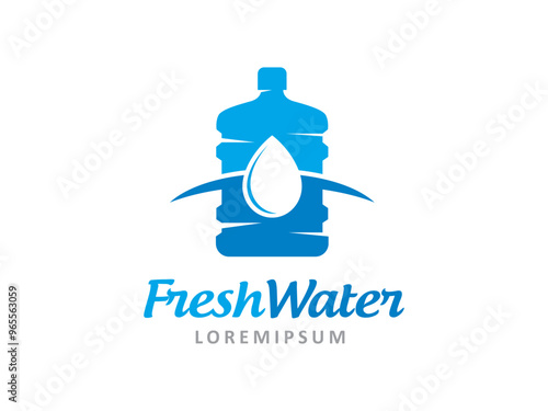Fresh Water logo symbol or icon template