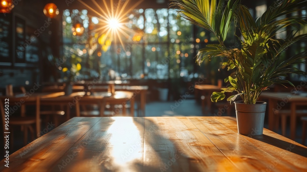 Restaurant with warm, intimate lighting, wooden tables, hanging lights, soft shadows, creating a cozy dining experience with a relaxed feel Restaurant with warm, intimate lighting, wooden tables, hanging lights, soft shadows, creating a cozy dining experience with a relaxed feel