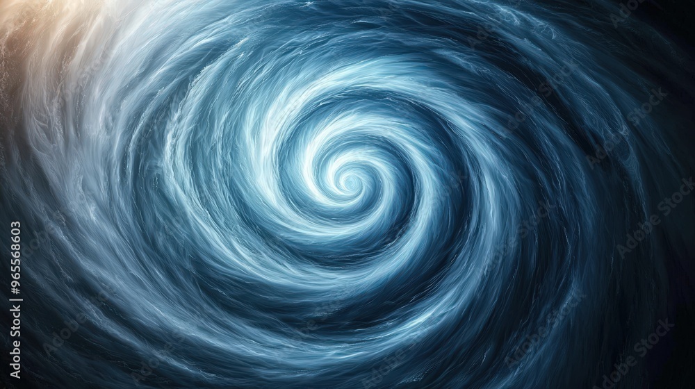 Abstract background with blue swirling vortex Abstract background with blue swirling vortex
