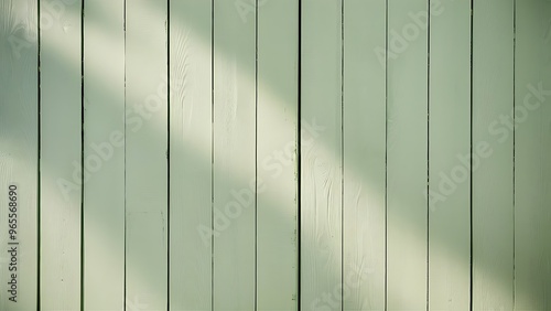 Light green wooden background with vertical planks