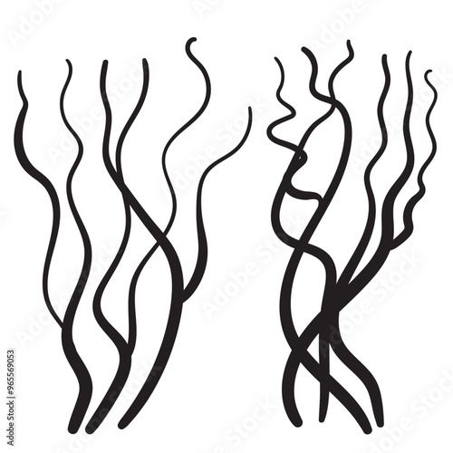 Branches pile icon isolated. Dry twigs pile ready for campfire, black sticks, boughs heap symbols