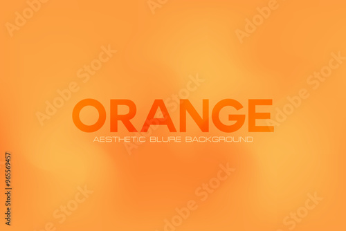 Aesthetic orange, yellow watercolor background with blur gradient texture. Abstract vintage backdrop with copy space. Great for presentation slides, cosmetic poster, product display, banner, flyer