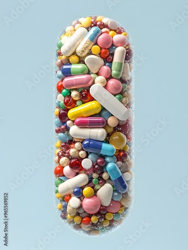 Dissolving Vitamin Supplement Representing Nutritional Absorption in Surreal Composition