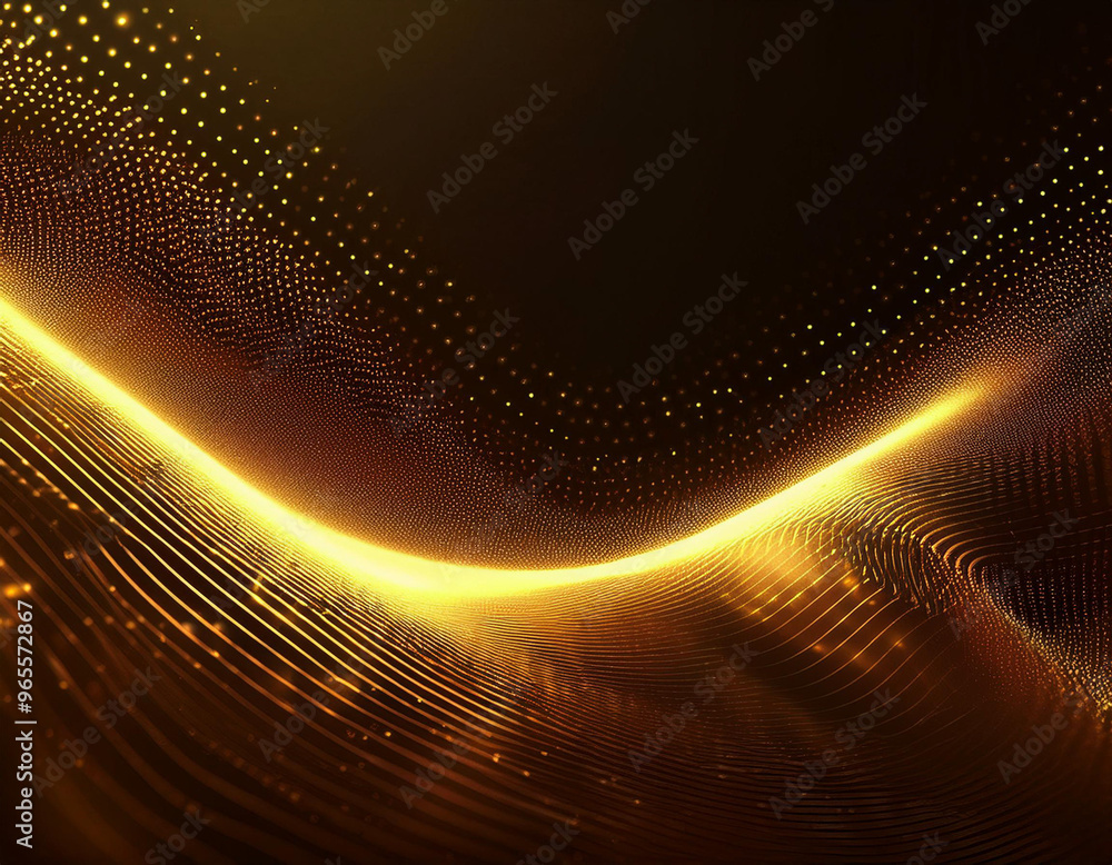 Dark gold and glow particle abstract background. concept; aunlecked with sparkling particles Dark gold and glow particle abstract background. concept; aunlecked with sparkling particles