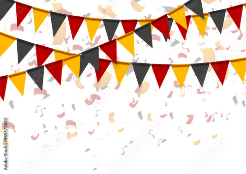 Day of German unity abstract background. Tag der deutschen Einheit. Vector design