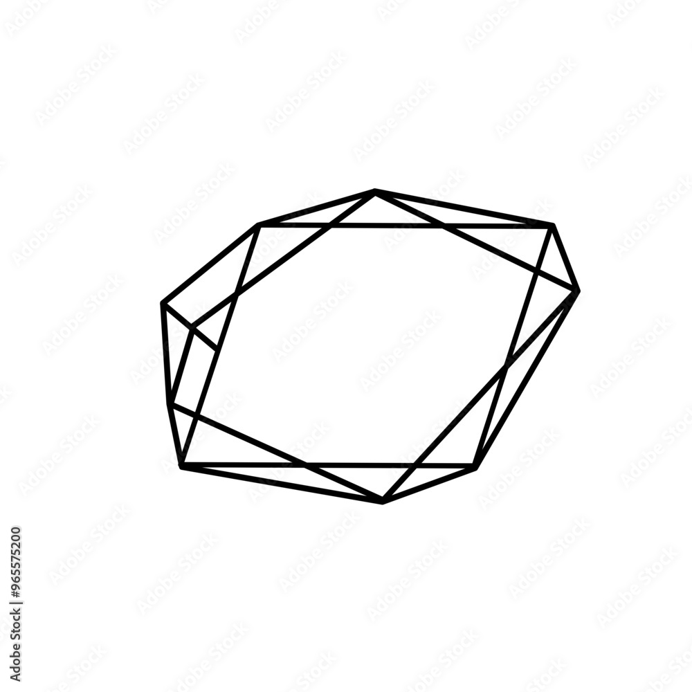 polygon frame shape polygon frame shape