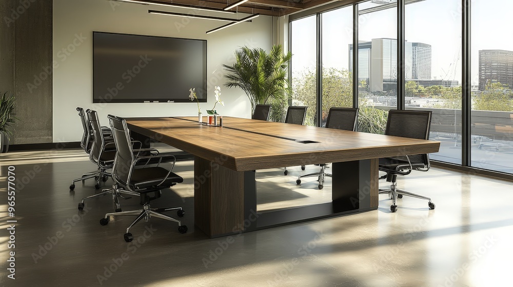 Imagine a conference table in a modern office, surrounded by high-tech equipment. Imagine a conference table in a modern office, surrounded by high-tech equipment.