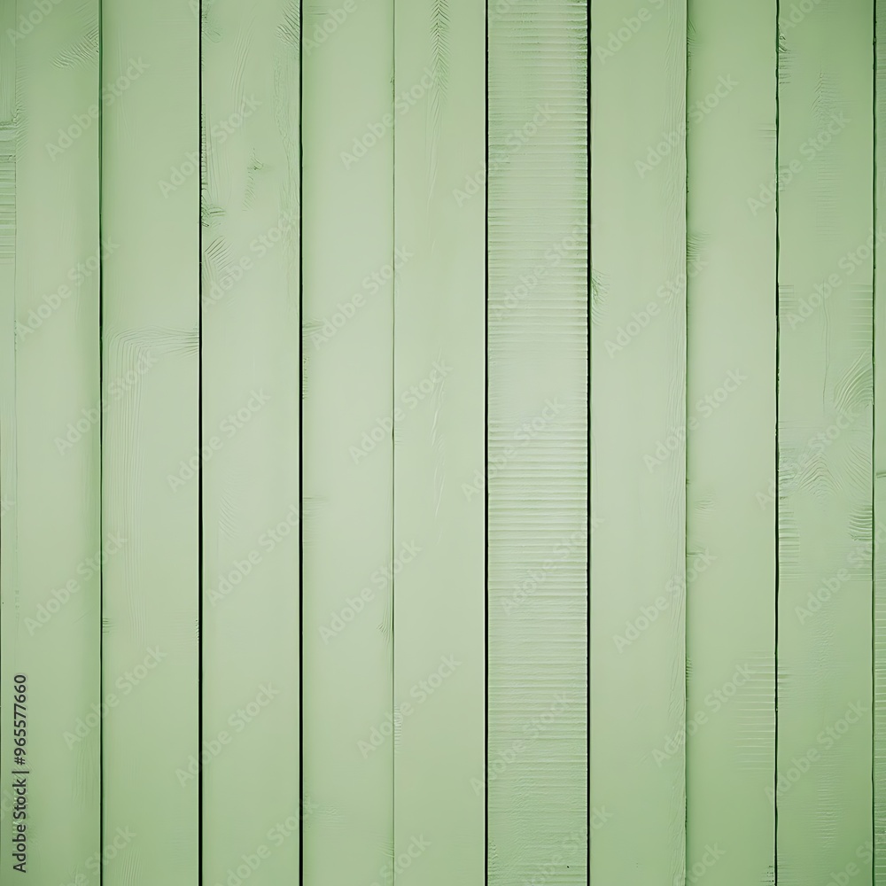 Obraz premium Light green wooden background with vertical planks