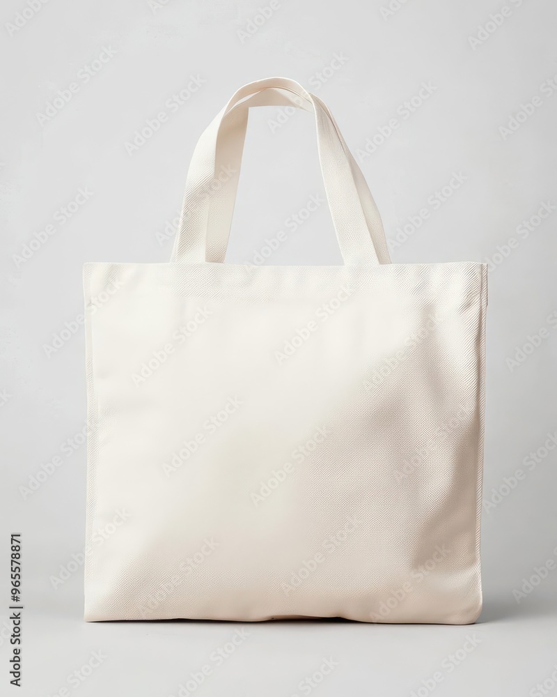 Eco-friendly white canvas tote bag mock-up with copy space, featuring a minimalist and clean design Eco-friendly white canvas tote bag mock-up with copy space, featuring a minimalist and clean design
