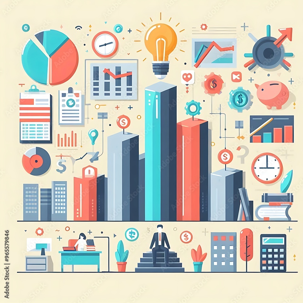 Business Grouth Charts & Graph of Business analysis Business Grouth Charts & Graph of Business analysis