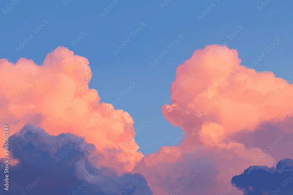 Heart in the clouds as an abstract background made using generative stock for Valentine's Day Heart in the clouds as an abstract background made using generative stock for Valentine's Day