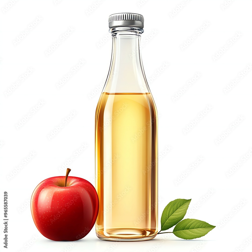 Front view image of an isolated apple juice bottle with minimal design on a white background new beautiful stock image illustration AI Front view image of an isolated apple juice bottle with minimal design on a white background new beautiful stock image illustration AI