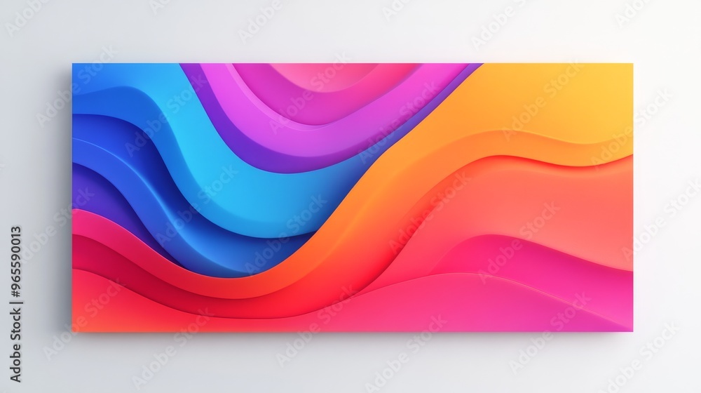 Obraz premium Abstract Colorful Wave Background.