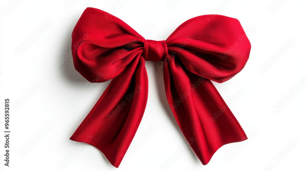 Red Satin Bow. Red Satin Bow.