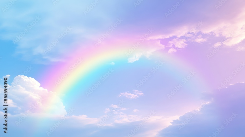 Pastel Rainbow Sky. Pastel Rainbow Sky.