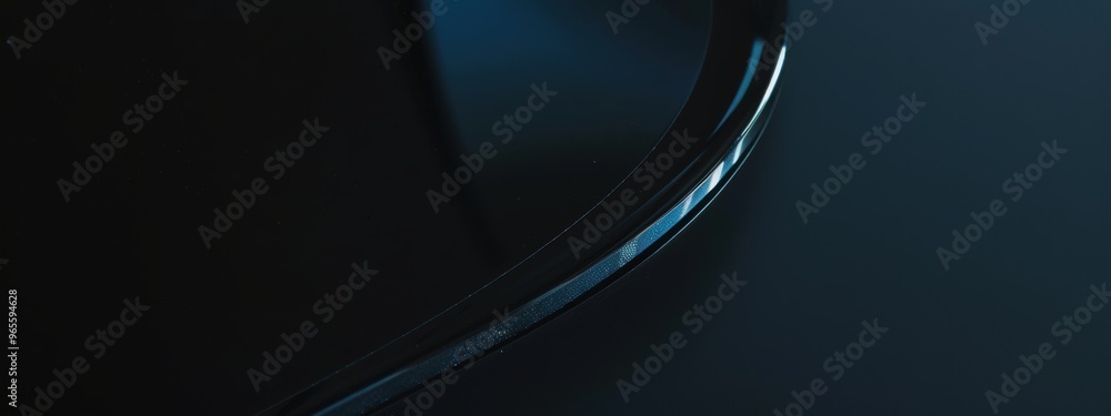 Obraz premium Website wallpaper, black background, decorated with blue.