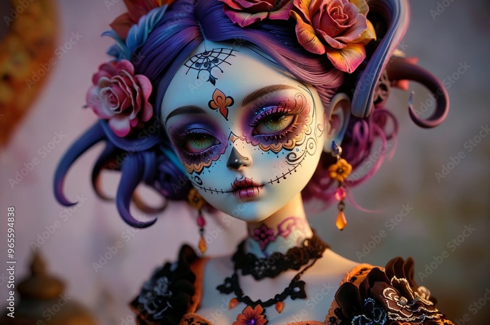 Fototapeta premium person in carnival mask