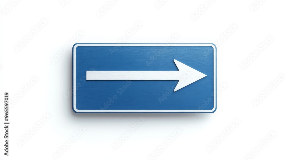 Blue Arrow Sign. Blue Arrow Sign.
