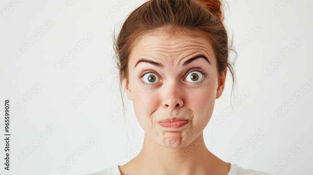 Surprised Woman With Big Eyes. Surprised Woman With Big Eyes.
