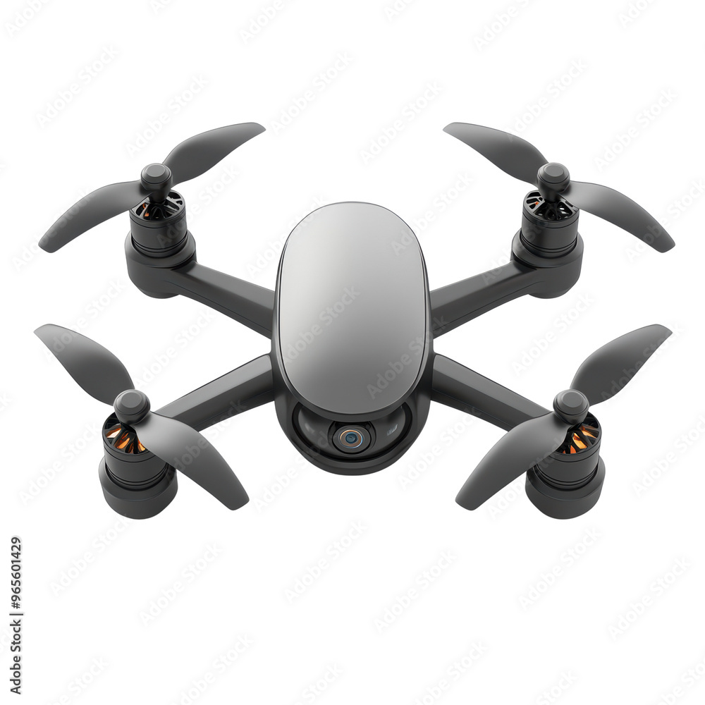 A sleek, modern drone with four rotors and a camera, designed for aerial photography and remote control operation, showcasing advanced technology in a compact form A sleek, modern drone with four rotors and a camera, designed for aerial photography and remote control operation, showcasing advanced technology in a compact form